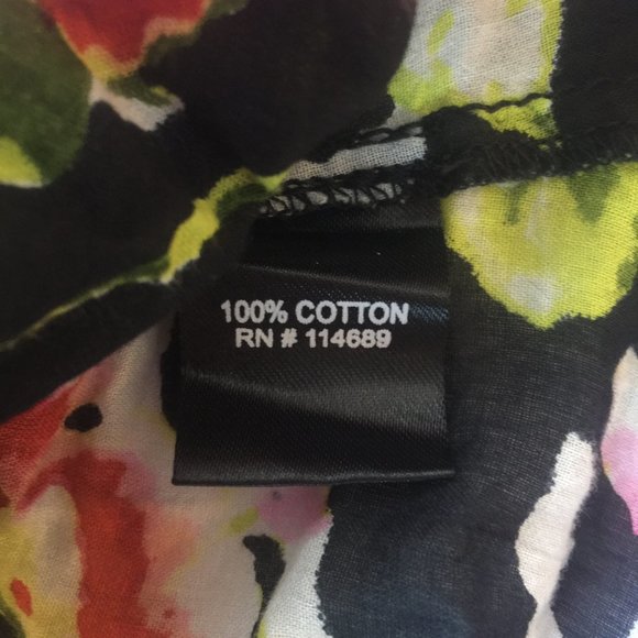 Cino Boutique Beautiful Vibrant Cotton Blouse Great Fit - Picture 10 of 14